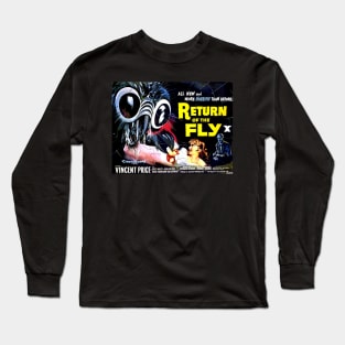 Classic Horror Movie Poster - Return of the Fly Long Sleeve T-Shirt